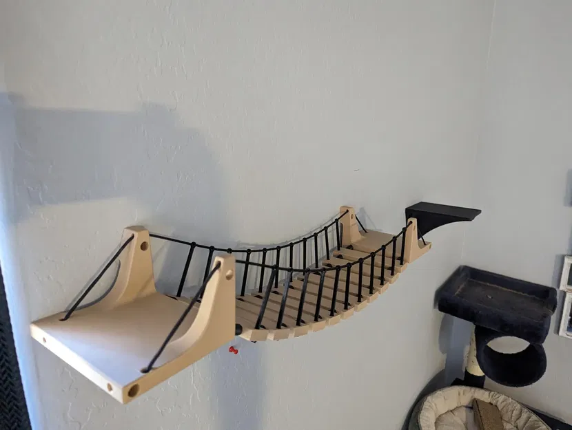 Cầu và bậc thang treo tường cho mèo - Image 1