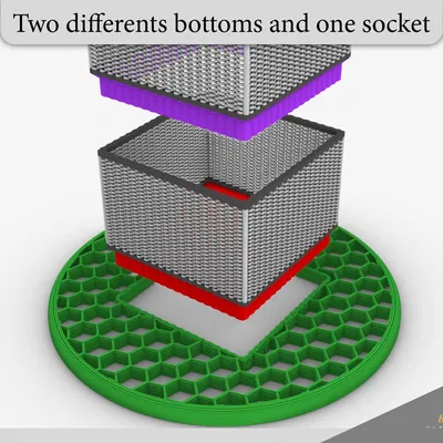 Hộp Vải Woolbox2 - Hộp Đựng Tổ Ong Đa Năng
