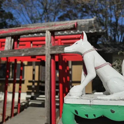 Tượng thần Inari tại các đền thờ Nhật Bản