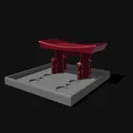 Two layer Zen Garden with Torii Gate Garden with tools - Thumbnail 2