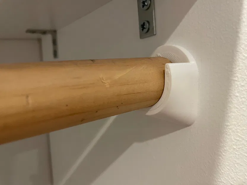 Strong Closet Rod Holder - Image 1