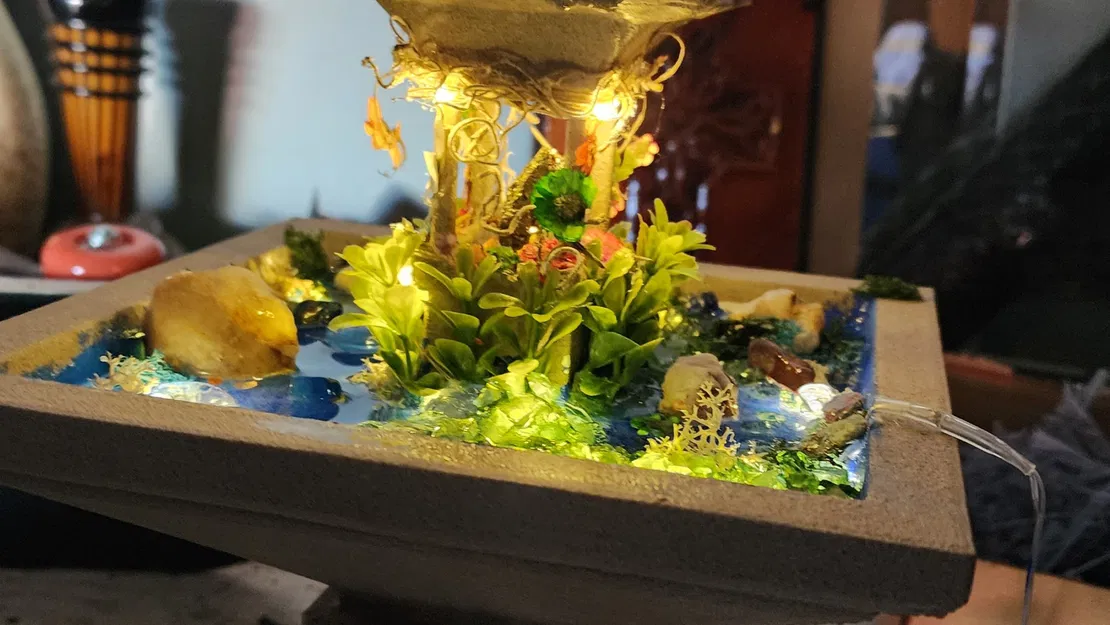 Vườn Thiền / Đài Phun Nước Phong Cách Chùa - Image 1