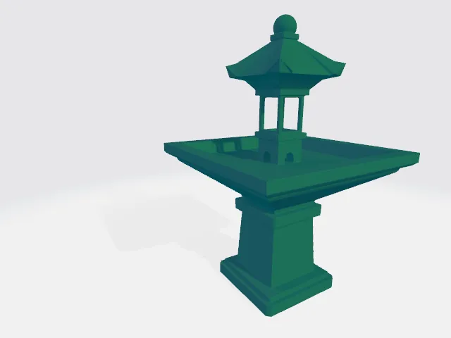 Vườn Thiền / Đài Phun Nước Phong Cách Chùa - Image 2