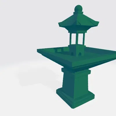 Vườn Thiền / Đài Phun Nước Phong Cách Chùa