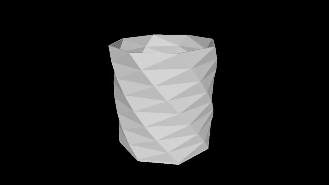 Chậu hoa văn bát giác độc đáo - Image 2