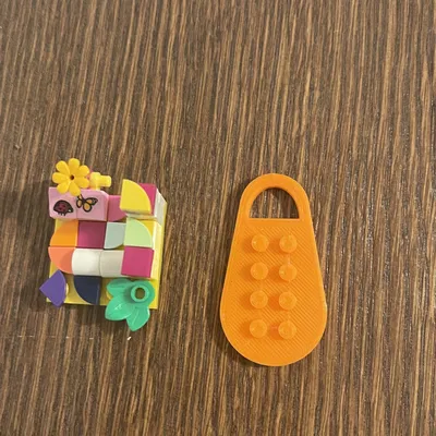 Lego compatible keychain