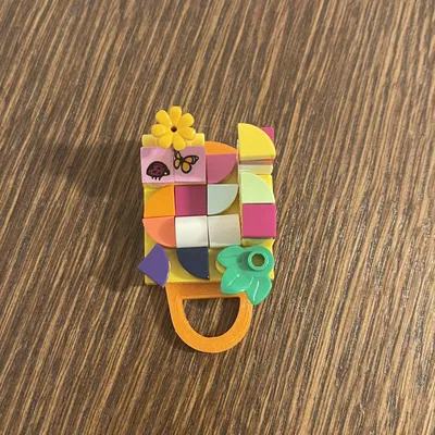 Lego compatible keychain