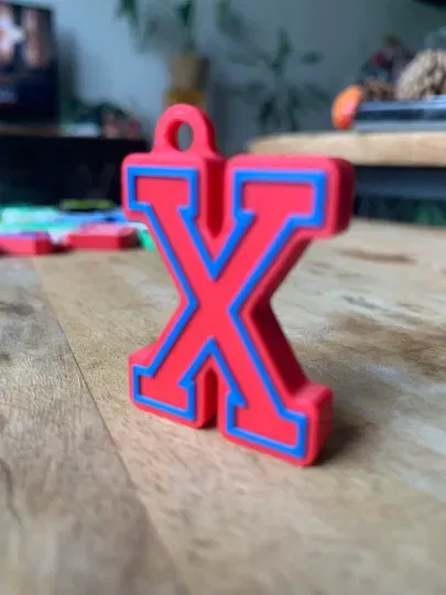 Móc Khóa Chữ Cái Phong Cách Varsity - Image 4