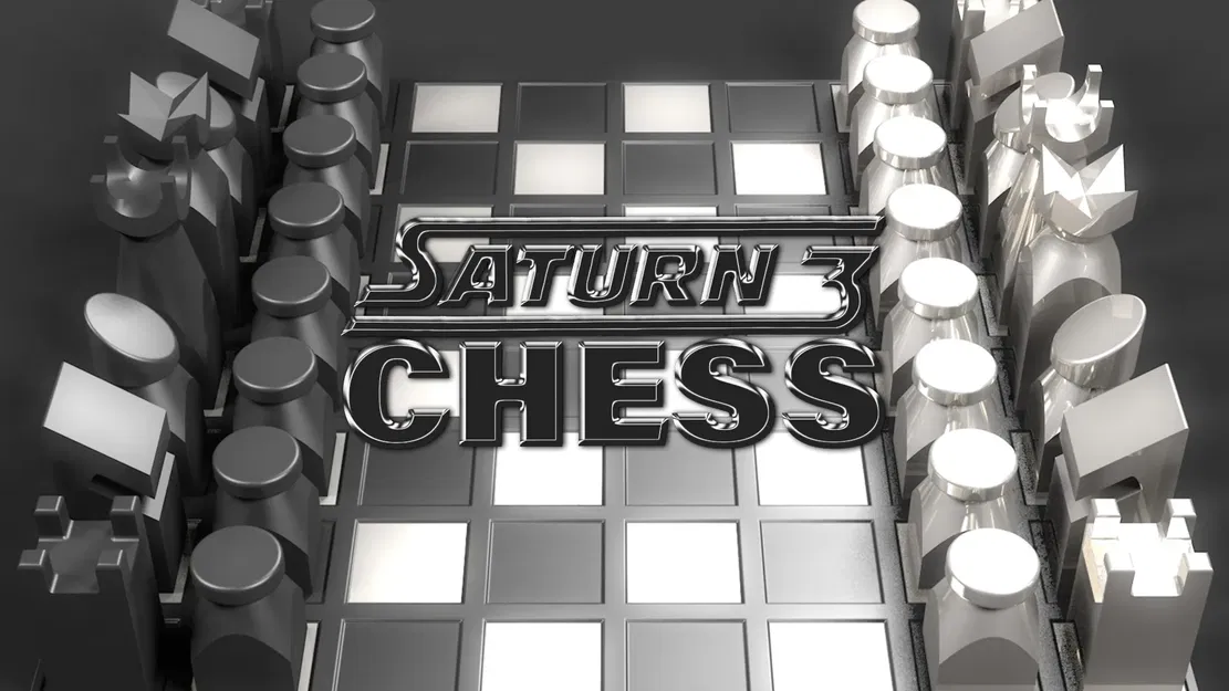 Bộ quân cờ vua phim SATURN 3 (1980), không cần đế đỡ (thân thiện với FDM) - Image 1