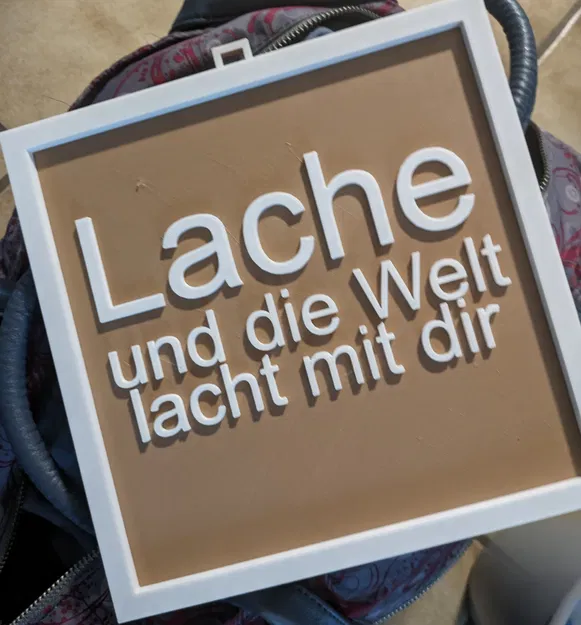 Title Bild Lache und die Welt lacht mit dir Tóm tắt Bild zum Aufhängen - Image 1