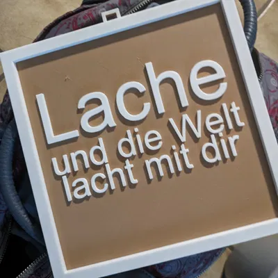 Title Bild Lache und die Welt lacht mit dir Tóm tắt Bild zum Aufhängen