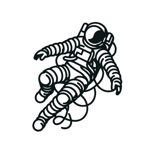 Phi Hành Gia Không Trọng Lực - Nghệ Thuật Treo Tường 3D - Image 1