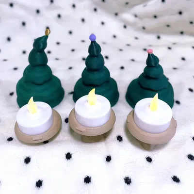 All shapes and sizes cute Christmas Tree Set - no supports needed