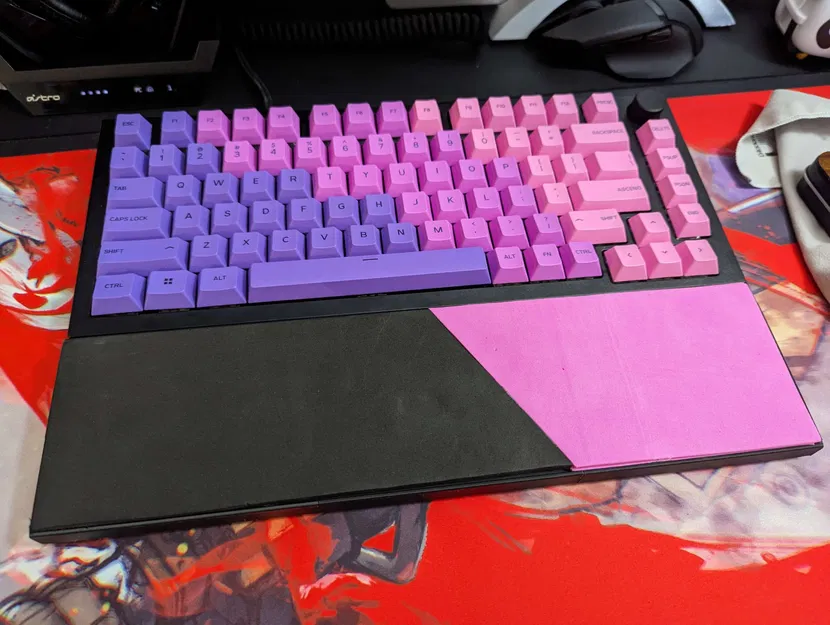 Miếng kê tay cho bàn phím 75% (82 phím) - Sẵn sàng cho đệm chèn - Image 1