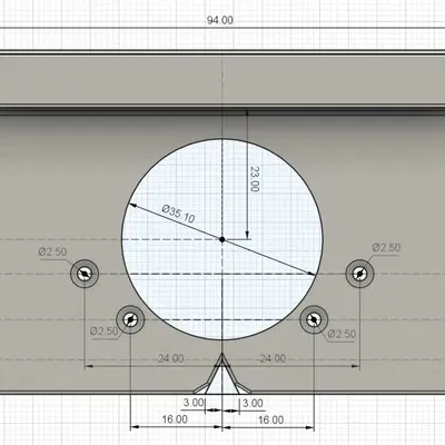 Forest HB-204 furniture hinge drill guide