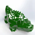 Mô Hình Cá Sấu Low-Poly Phong Cách LACOSTE - Thumbnail 3