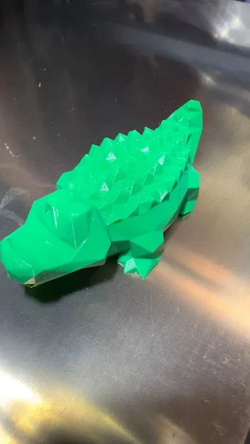 Mô Hình Cá Sấu Low-Poly Phong Cách LACOSTE - Image 6