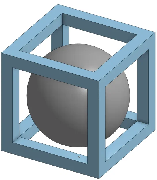 Ball In a Box Test Print - Image 1