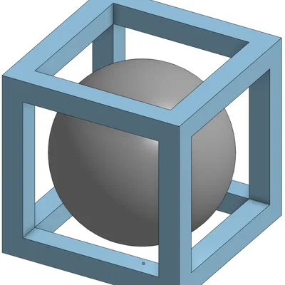 Ball In a Box Test Print