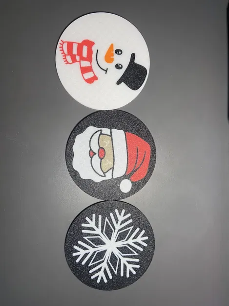 Bộ Khay Lót Ly Giáng Sinh Đa Sắc AMS - Image 2