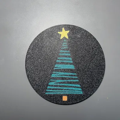 Bộ Khay Lót Ly Giáng Sinh Đa Sắc AMS