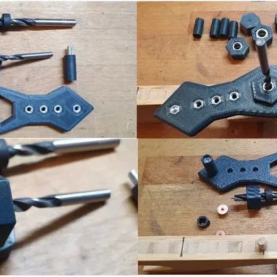 Dưỡng Khoan Tự Định Tâm Có Dẫn Hướng Kim Loại (M4 - M12)