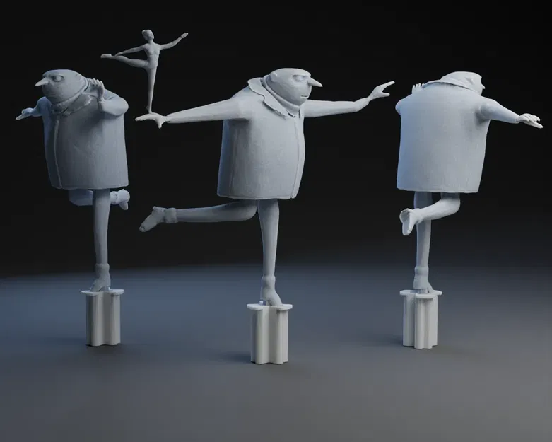 Drill Bit Ballerina Gru - Mô hình 3D - Image 1