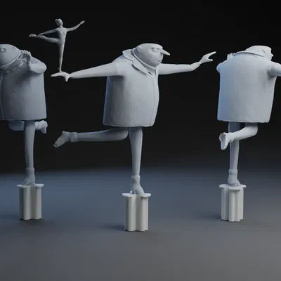 Drill Bit Ballerina Gru - Mô hình 3D