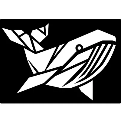 Cá Voi Uy Nghi - Nghệ Thuật Treo Tường Hình Học