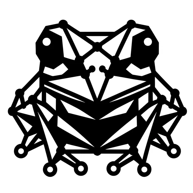 Ếch Hình Học - Nghệ Thuật Ếch In 3D - Image 1