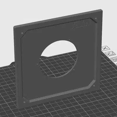 Tấm gắn ống kính Linhof và Sinar loại 140/DB cho Hypergon 75mm