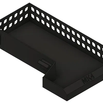 Khay Prusa MK4 Có Họa Tiết Tổ Ong và Chữ In Chìm