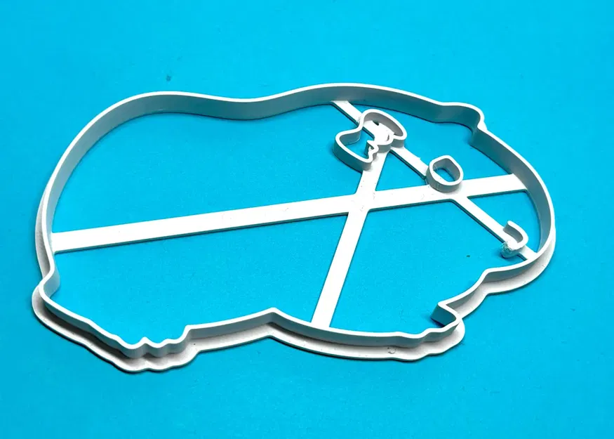 Meerschweinchen Ausstechform/Guinea pig cookie cutter - Image 1
