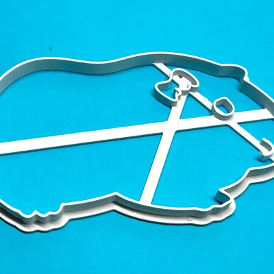 Meerschweinchen Ausstechform/Guinea pig cookie cutter