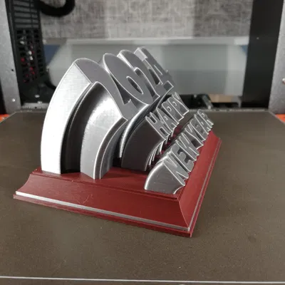 Lời chúc mừng năm mới 2024 Prusa - 2 màu