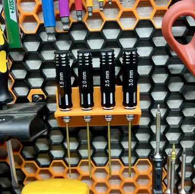 Hex driver holder for HSW