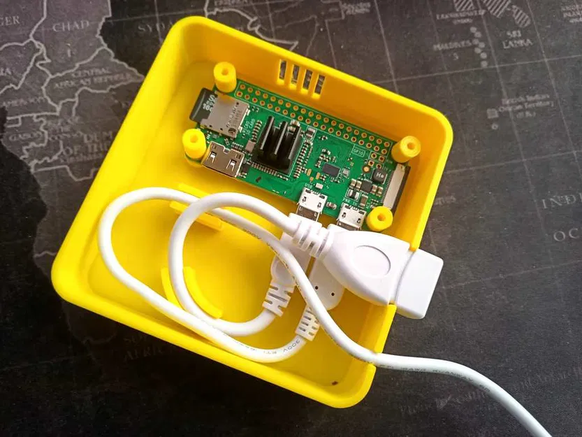 Vỏ Pi Zero W Printserver cho Adapter micro USB sang USB OTG - Image 1