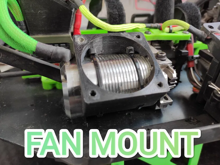 Đế gắn quạt cho motor xe RC - Image 1