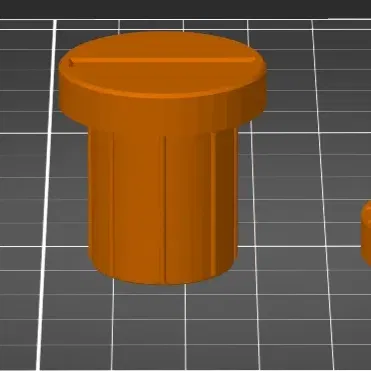 Screw for children's plastic garden house