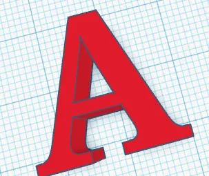 Chữ A - Mô hình in 3D độc đáo - Image 1