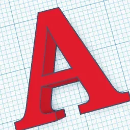 Chữ A - Mô hình in 3D độc đáo