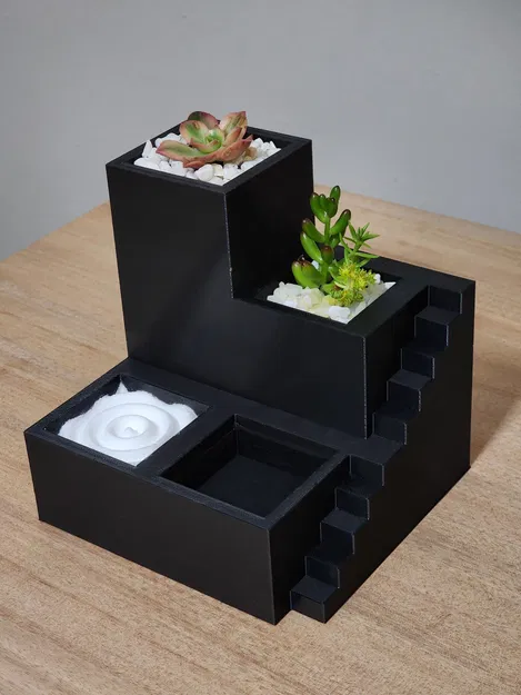 Khu Vườn Zen Hiện Đại - Mẫu 4 Chậu - Image 1