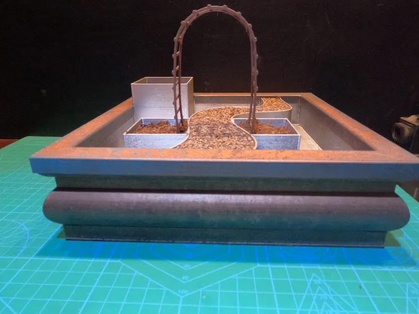 Vườn Thiền Lớn Với Cây Bonsai, Chậu Cây Nhỏ, Khay Nhỏ Giọt và Vòm - Image 3