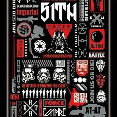 Starwars Iconographic - Bản vẽ bằng Filament