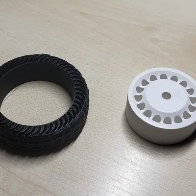 Ý Tưởng Bánh Xe Không Săm (Airless Wheel Concept)