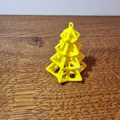 Móc Treo Cây Thông Noel Hình Khối Voronoi