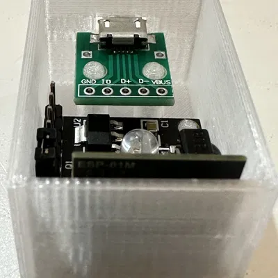 Hộp đựng Cảm biến Hồng ngoại IR và Module WiFi ESP8285 ESP-01M có Micro USB