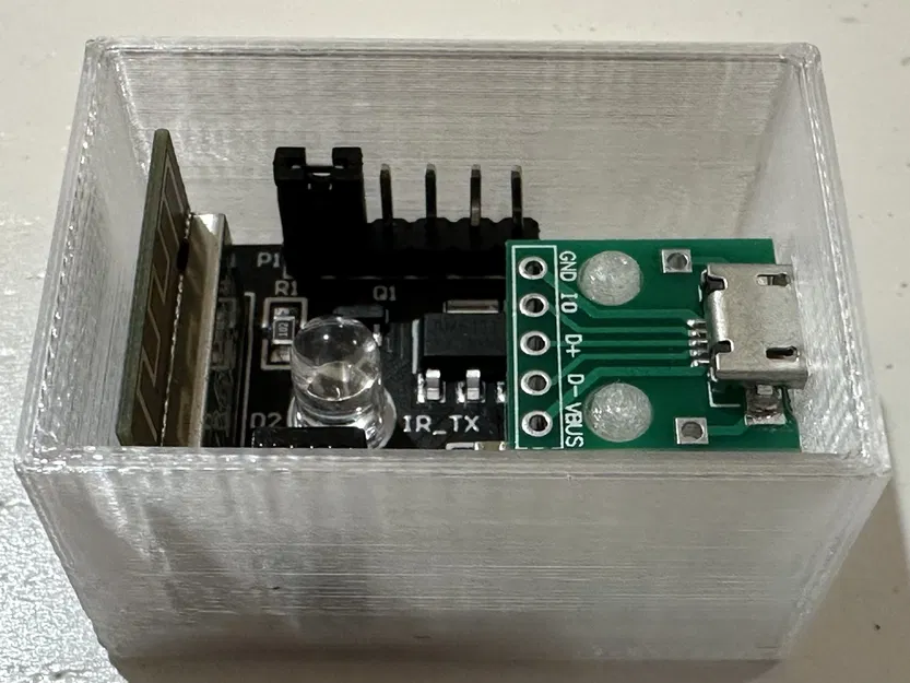 Hộp đựng Cảm biến Hồng ngoại IR và Module WiFi ESP8285 ESP-01M có Micro USB - Image 5