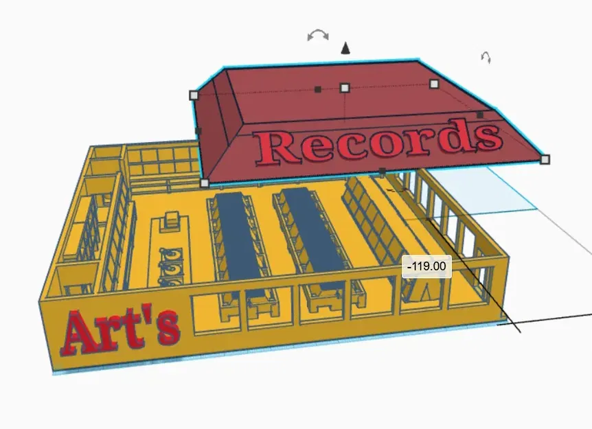 Tiệm Đĩa Vinyl Phong Cách 1950s - Image 2