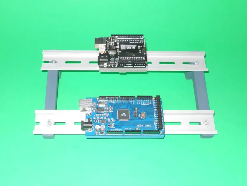 DIN Rail Arduino Uno and Mega Mounts - Image 1